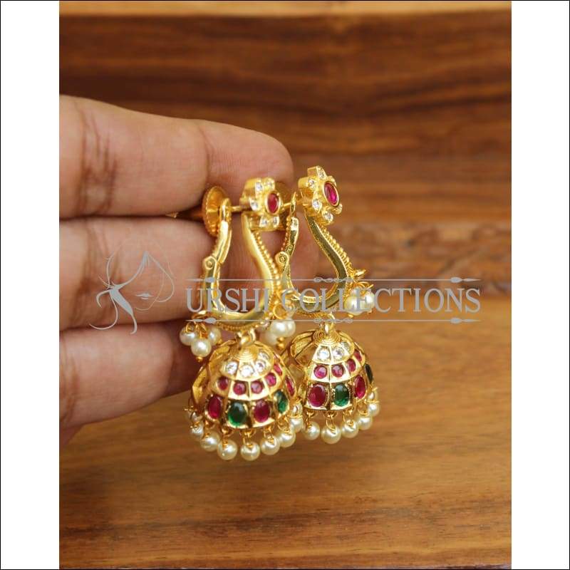 Sravanamasam Special Latest Gold Lakshmi Buttalu Earring designs with  weight and price - YouTube
