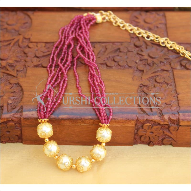 Copper and Multi- Seashells Wire Wrapped Necklace Set | MavaziCouture