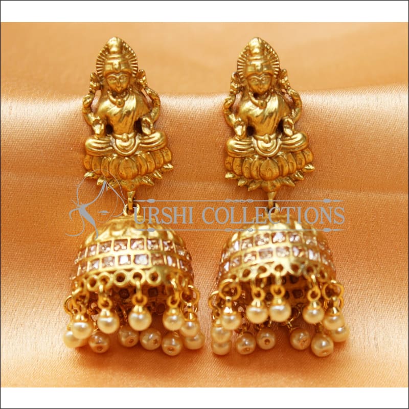 Matte finish multi color Lakshmi earrings dj-39104 – dreamjwell