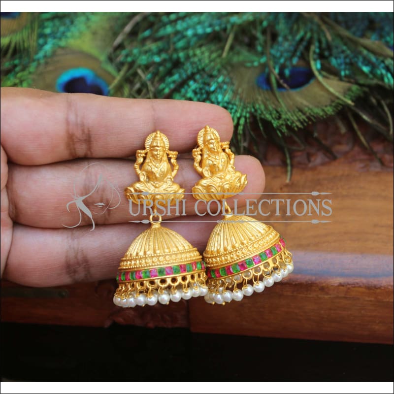Gold chandbaali Temple Chandbali Earrings at Rs 1595/pair in Chennai | ID:  22608924591