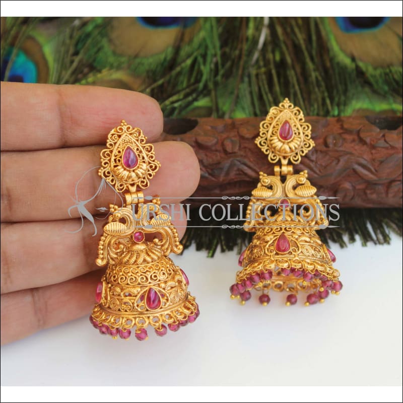 Bollywood Indian Women Wedding Gold Hoop Earrings | Hoop Earrings | Drop...  | Gold earrings with price, Simple gold earrings, Gold bridal earrings