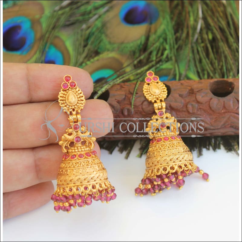 Buy Unique Gold Design Daily Wear One Gram Gold Earrings Buy Online