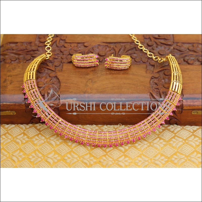 Ruby Gold Polish Neckset