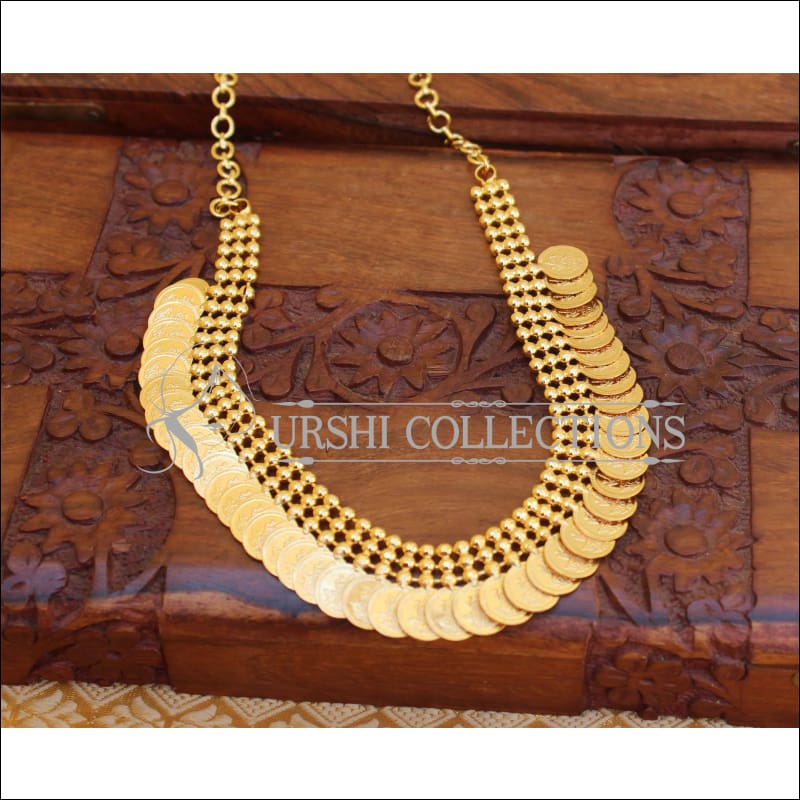 Traditional Coin Necklace Pearl Guttapusalu Temple Jewellery Collections  Online NL21876