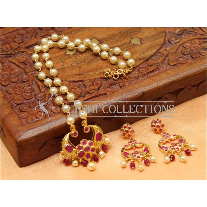 Pearl Pendant Set Traditional Pearl Jewellery – Hayagi