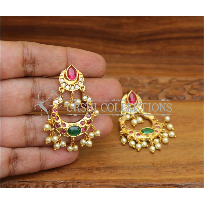 22k Gold Super Long Gold Chand Bali | Raj Jewels