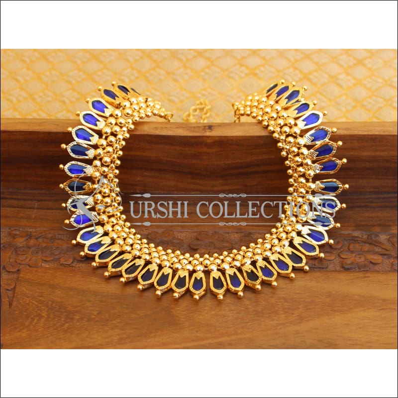 Blue sales palakka necklace