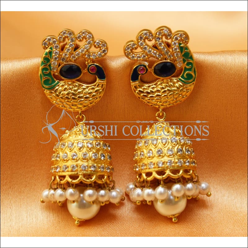 Enduring Gold Peacock Earring