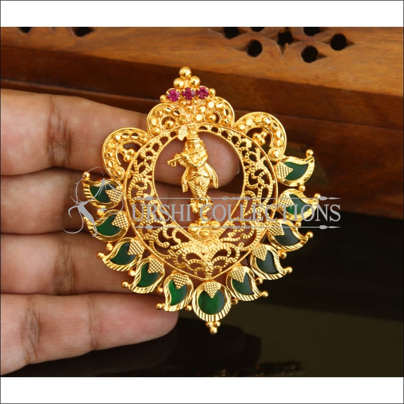 Krishna Chariot Pendant *10k/14k/18k White, Yellow, Rose, Green