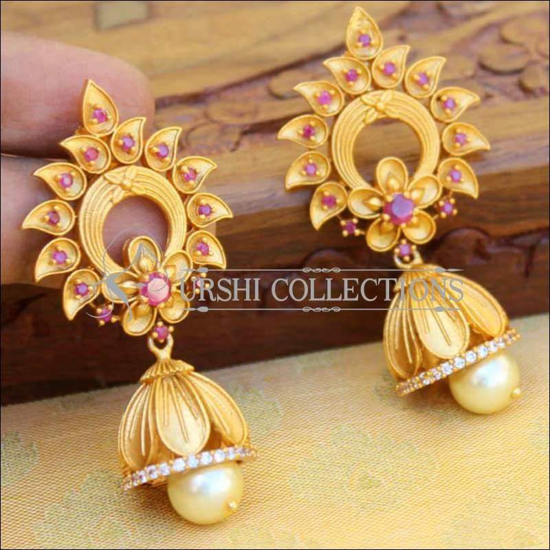 These 25+ Jhumka Design Images Will Stun You • South India Jewels | Jhumka  designs, Jewelry design earrings, Gold jhumka earrings