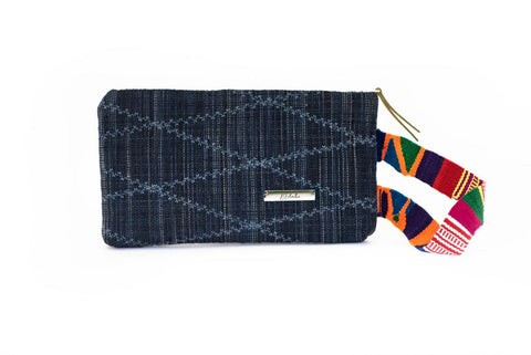 BlueBell Kente Strap Wristlet