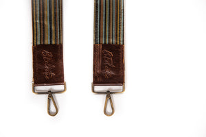 Brown and Blu Striped Adjustable Bag/Purse Strap