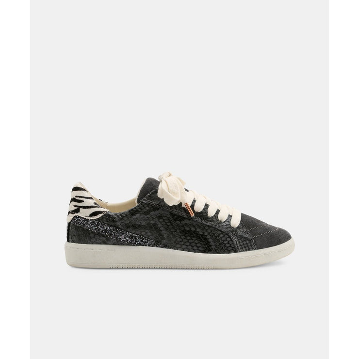 nino sneakers in charcoal snake