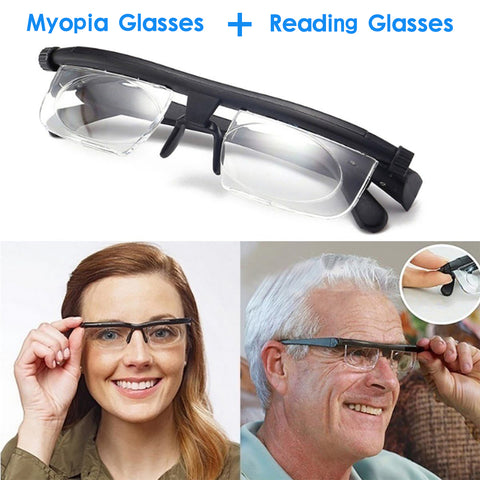 wow Jewelry Shop Focus Adjustable Eyeglasses -3 to +6 Reading Glasses