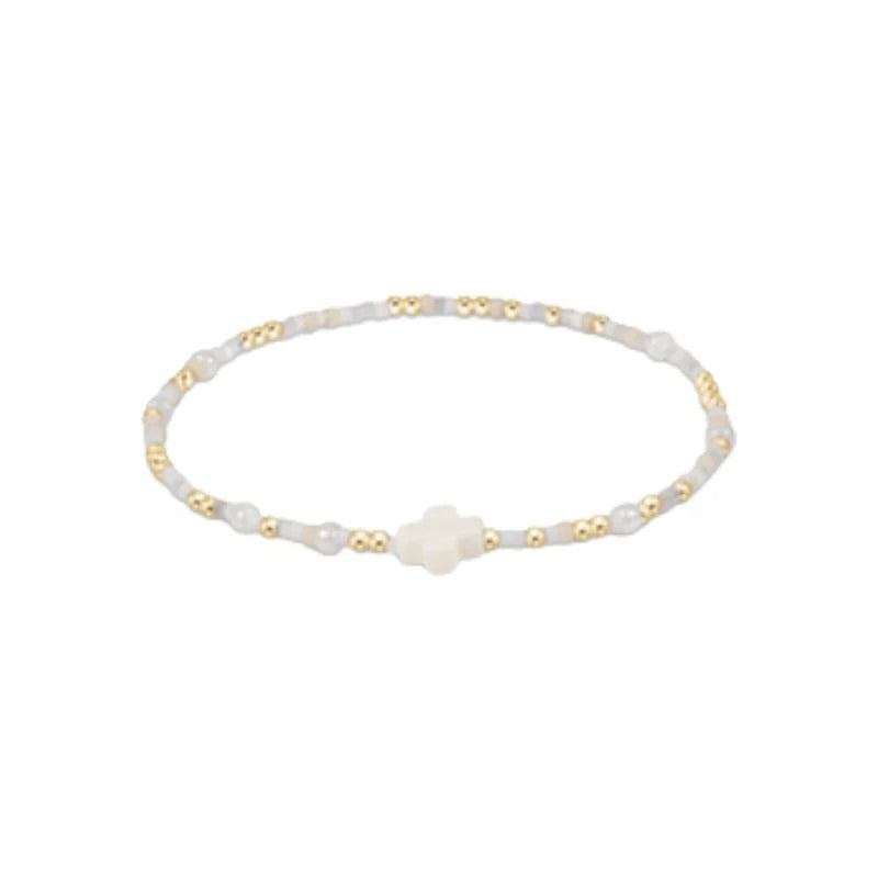 Egirl Hope Unwritten Signature Cross Bracelet - Call Me On My Shellphone