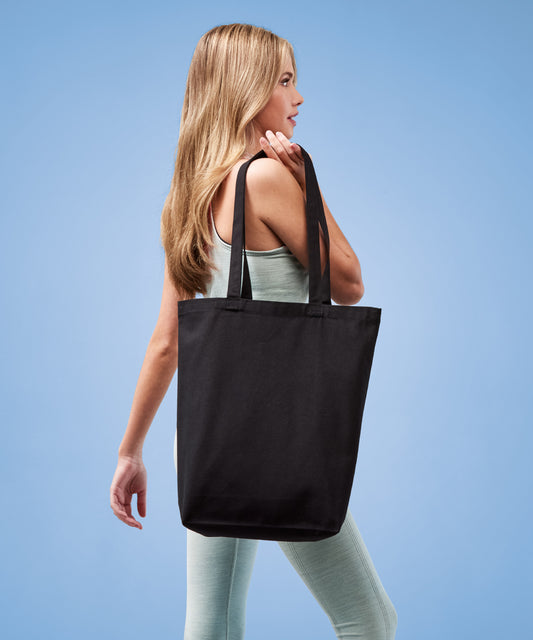 Canvas Tote Bag - With Side Panels & Pocket – Net Zero Co.