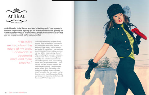 Elucid Magazine August 2012 Featuring Artikal Millinery