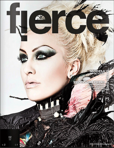 Fierce Magazine February 2011 Cover featuring Artikal Millinery