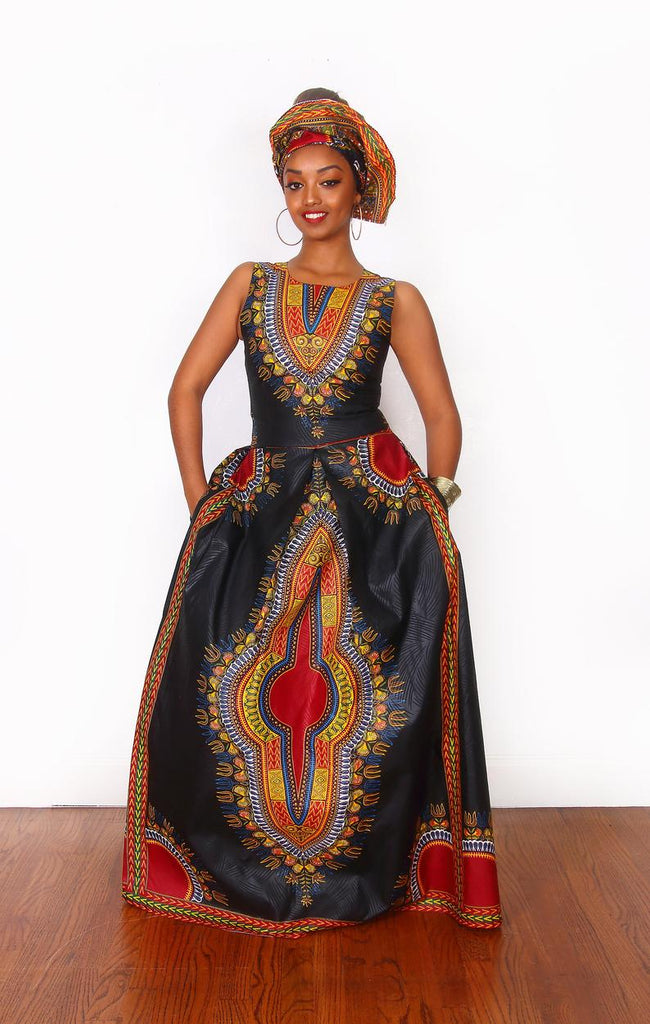 African Daishiki Prom Dress