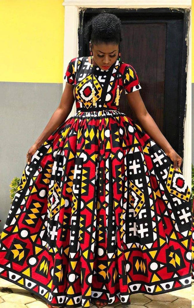 Long Ankara Maxi Dress