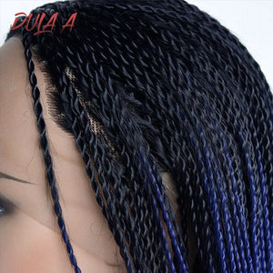 Premium Senegalese 2x Twist Braids Wig Lace Front Synthetic