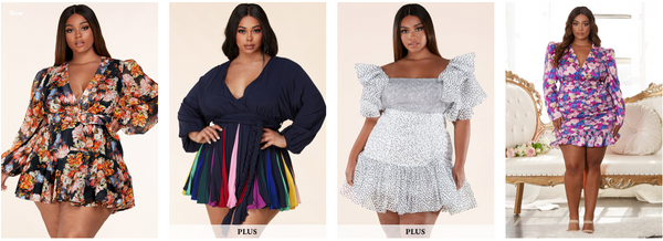 plus size mini dresses