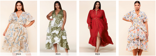 plus size midi dresses