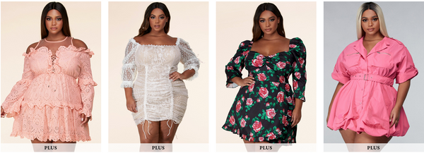 plus size mini dress