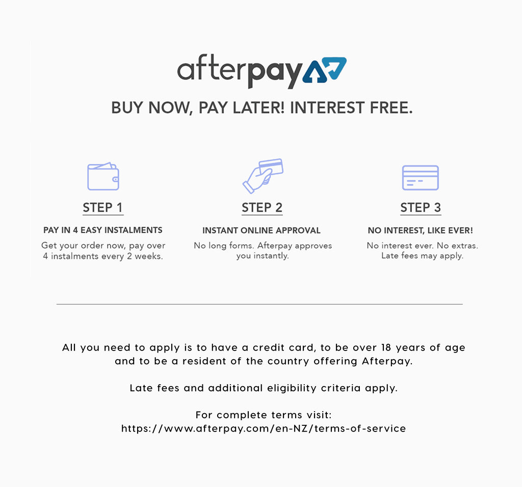 AFTERPAY - Shop Now, Pay Later – BONI & BECK