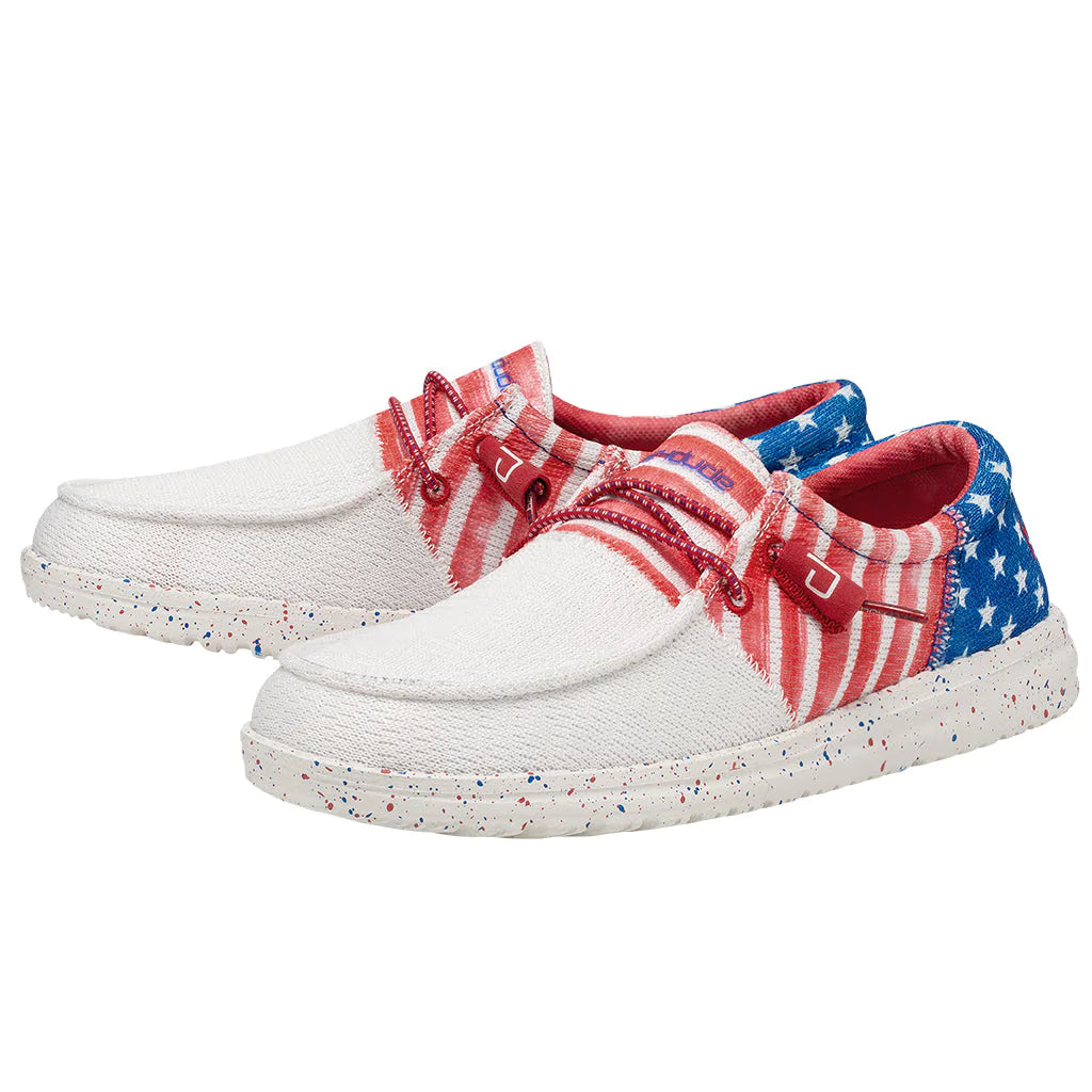 Hey Dude Wally Patriotic Casual Shoes