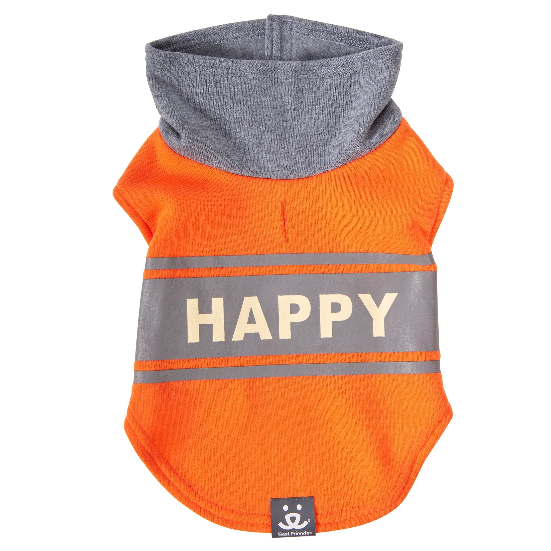 Dog High Neck Fleece Jacket HAPPY