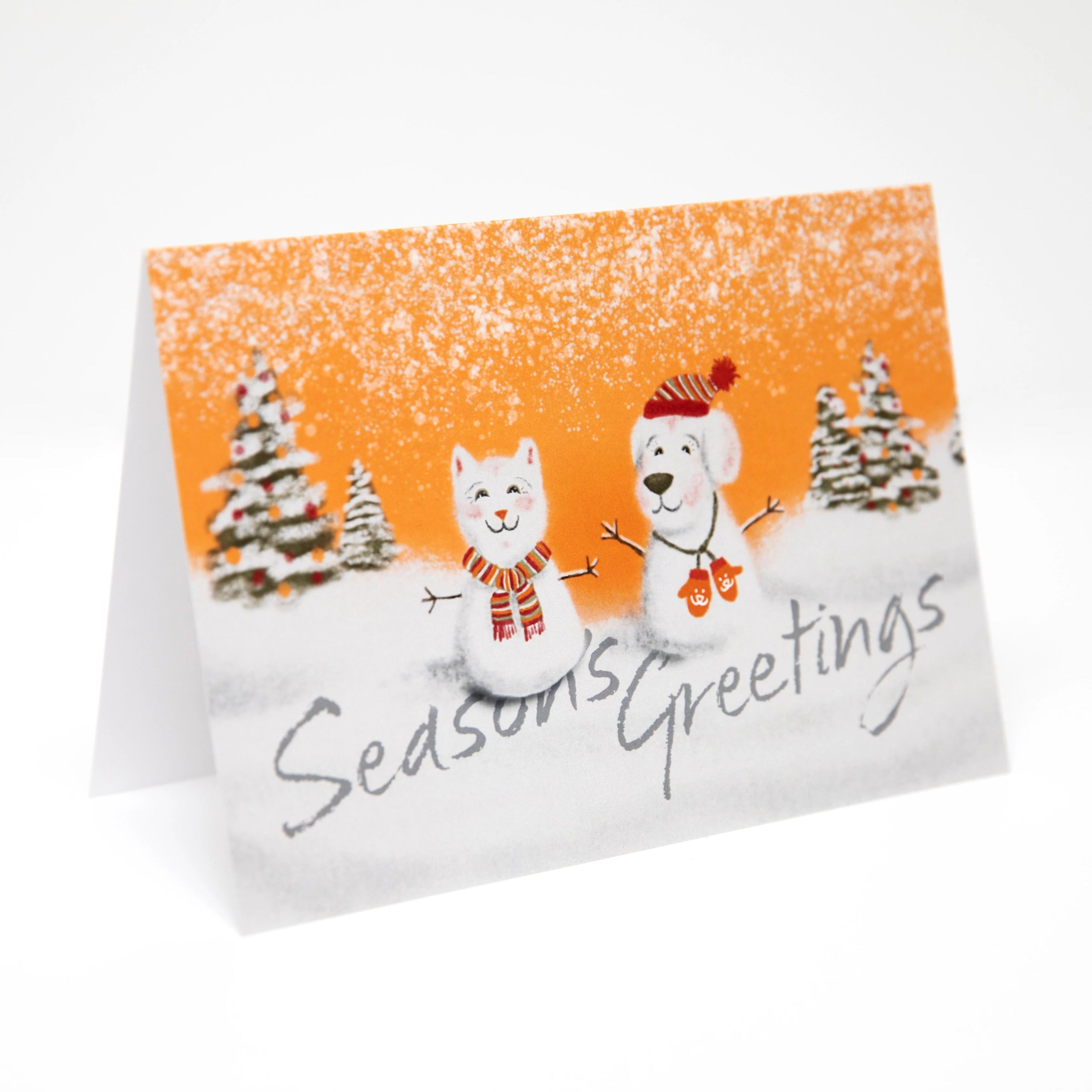 Holiday Card, Snow Animals