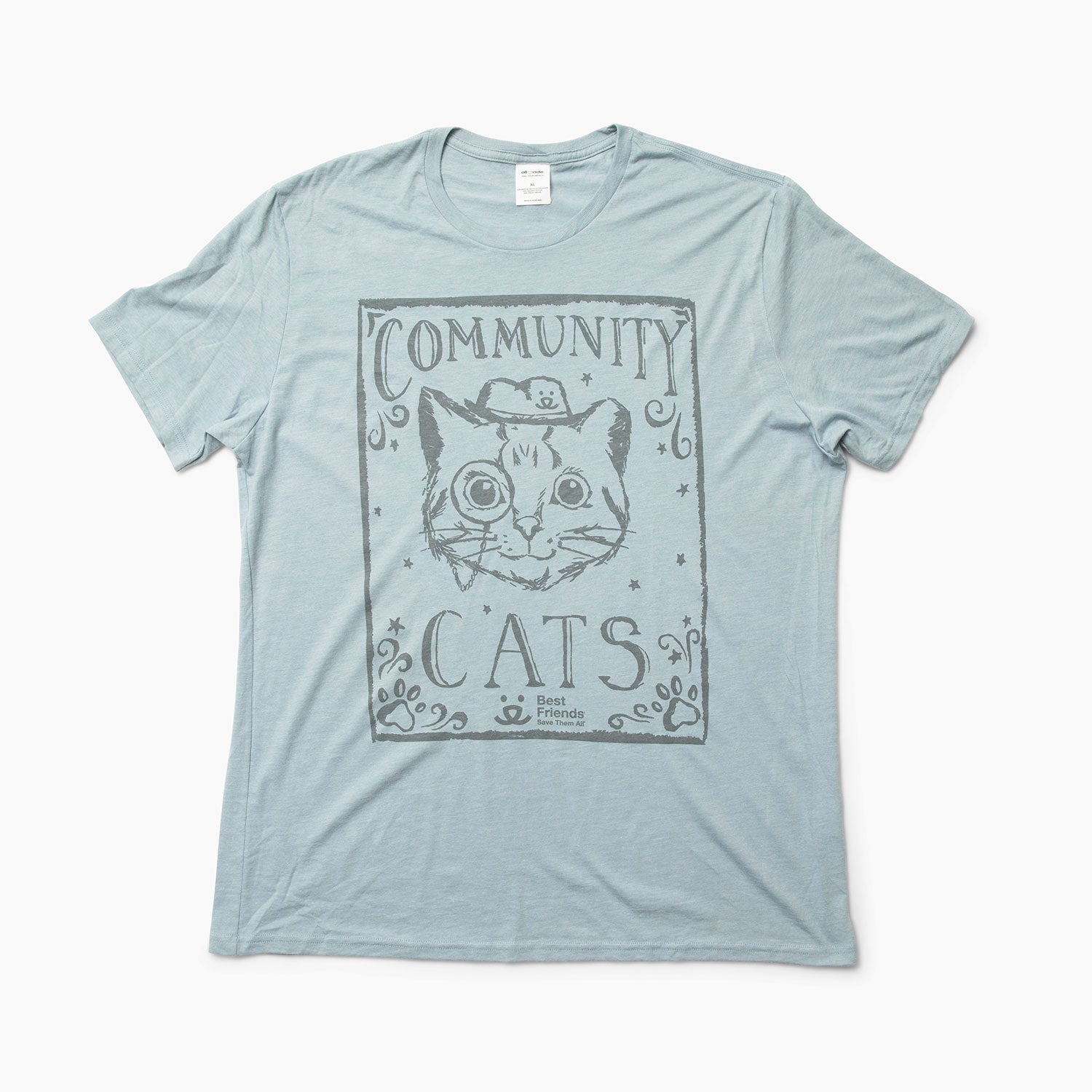 Community Cat T-Shirt, Blue