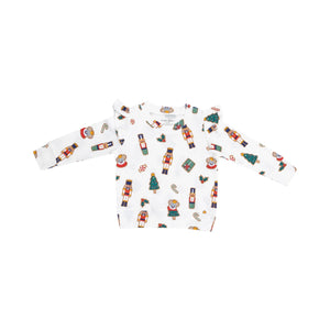 Nutcracker Christmas Cookies Ruffle Sweatshirt - Lulu Bella Boutique