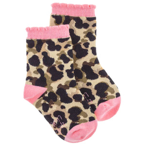 Leopard Toddler Crew Socks - Lulu Bella Boutique
