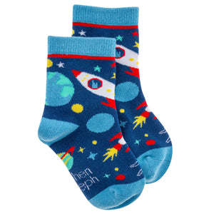 Space Toddler Crew Socks - Lulu Bella Boutique