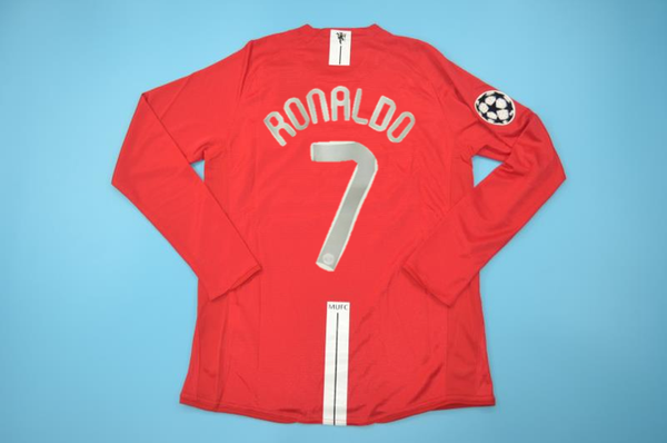  MANCHESTER  UNITED  2007 2008 RONALDO 7 UCL FINAL HOME 