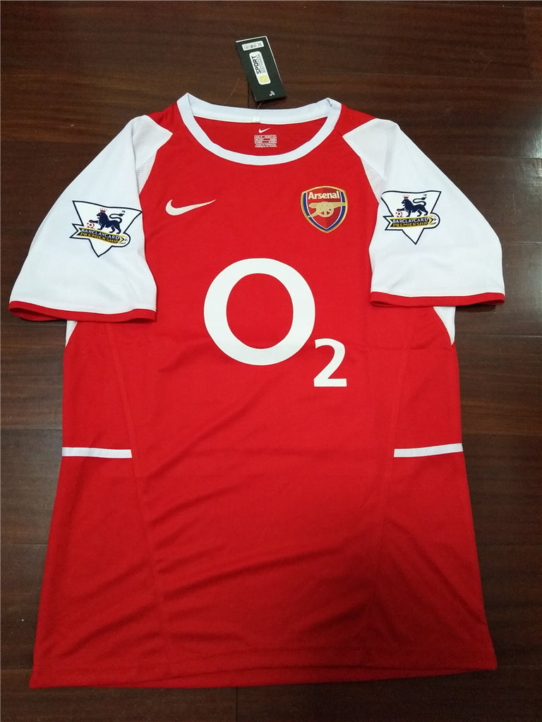 arsenal jersey 2002