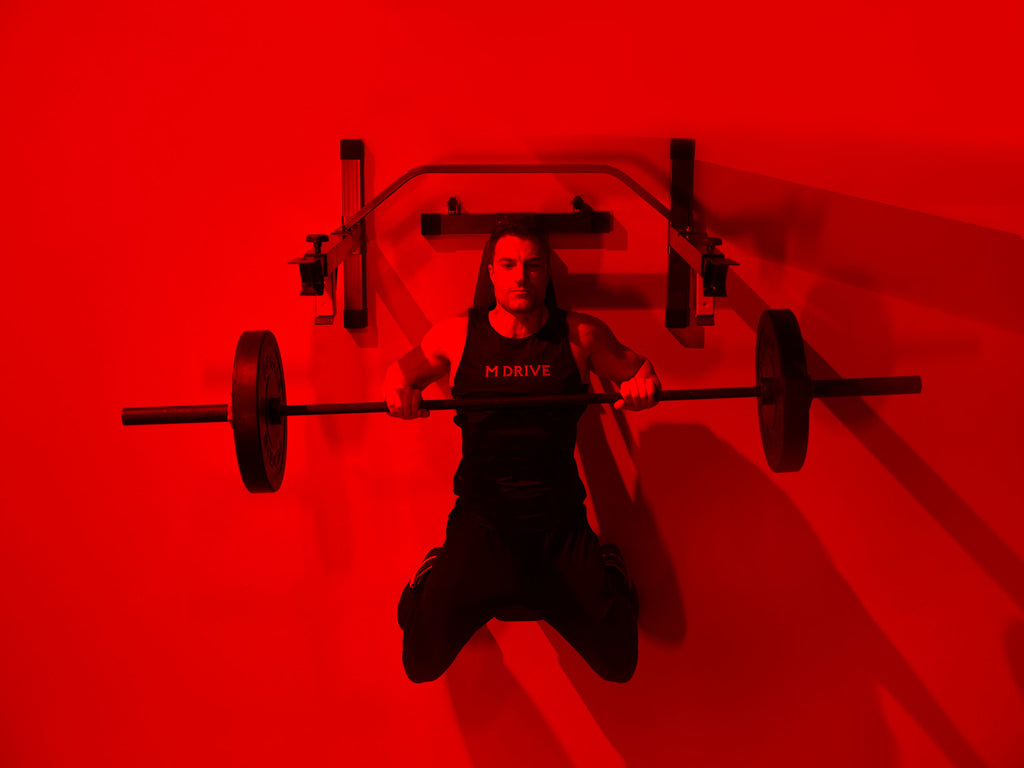 Man doing chest press