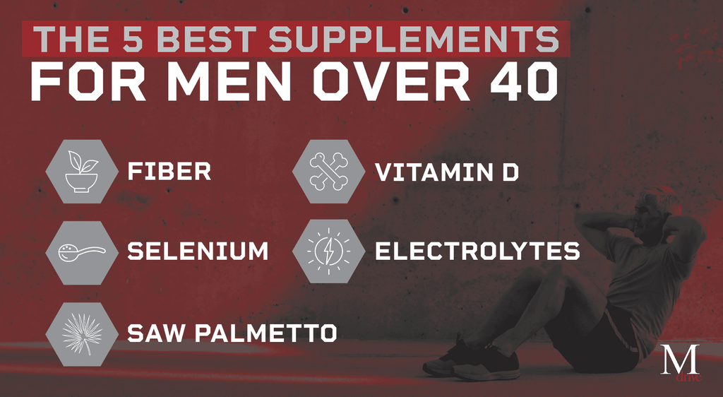 best supplements for men over 40 infographic