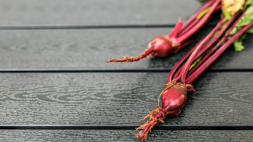 beet roots on a table