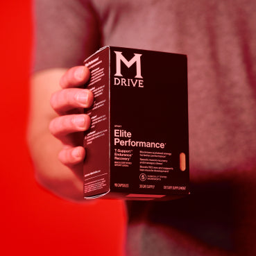 M Drive Elite box being held by man