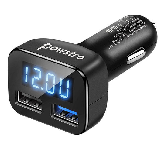 Powstro QC3.0 Dual USB Car Charger Quick Charger 3.0