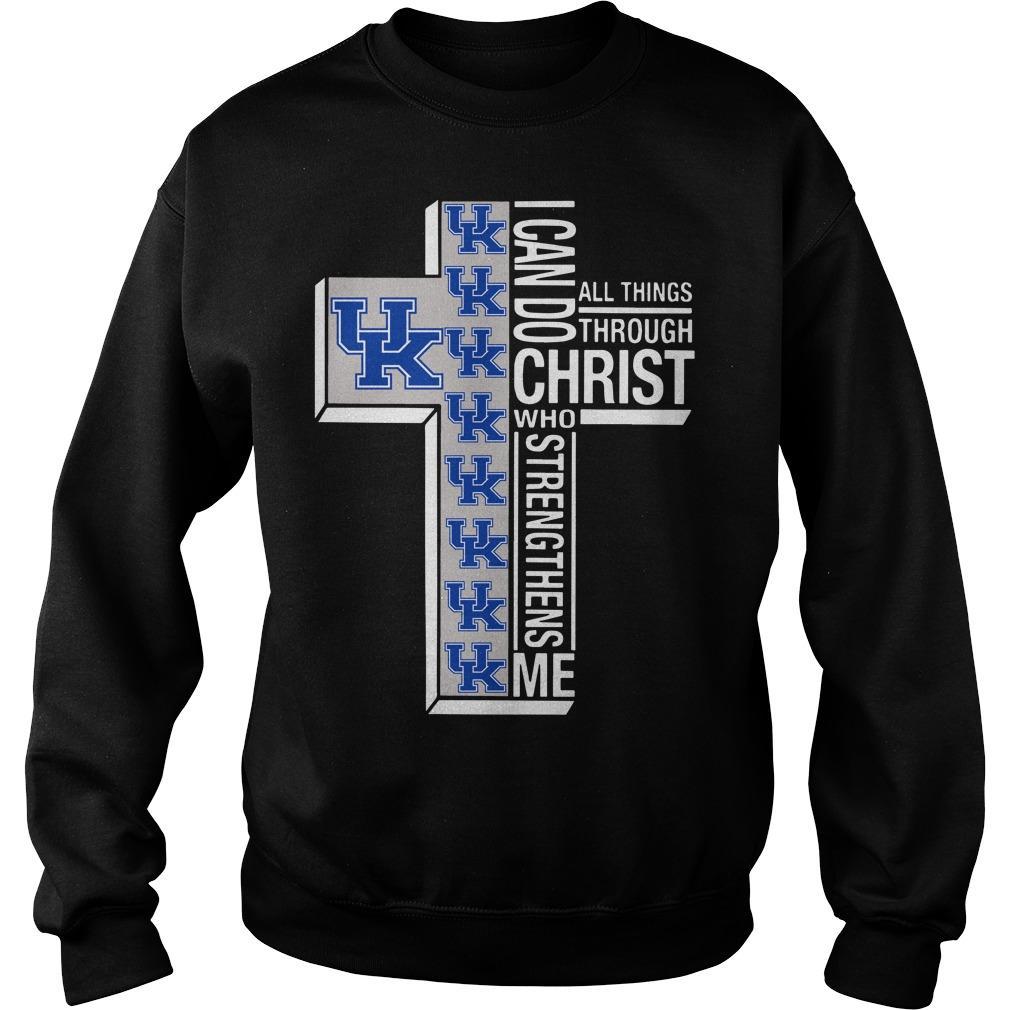 Buy Kentucky Wildcats I Can Do Christ All Things Through Who Strengthe Shirts