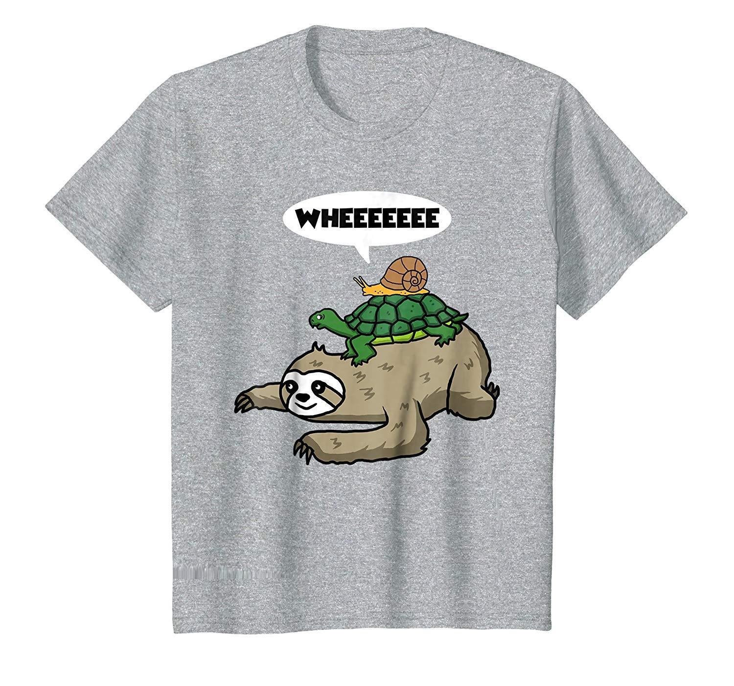 Buy Sloth Turtle Snail Funny Sloth Cute Sloth Lover Shirt Gift