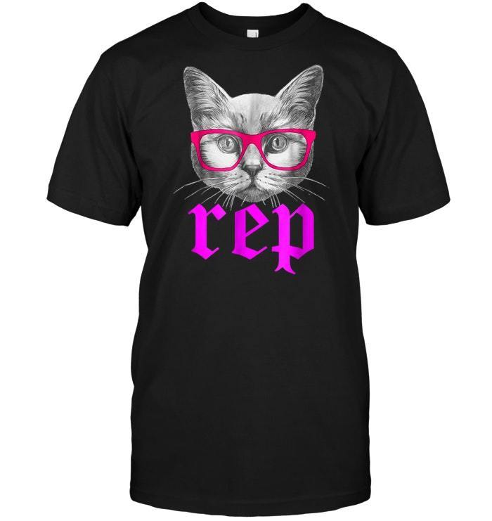 Check Out This Awesome Cool Swift Cat Wears Pink Glasses Rep - Eclairt Shirts