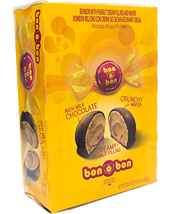 Arcor Bon O Bon Milk Chocolate Bonbons Peanut Filled 15 8 Oz 450 G