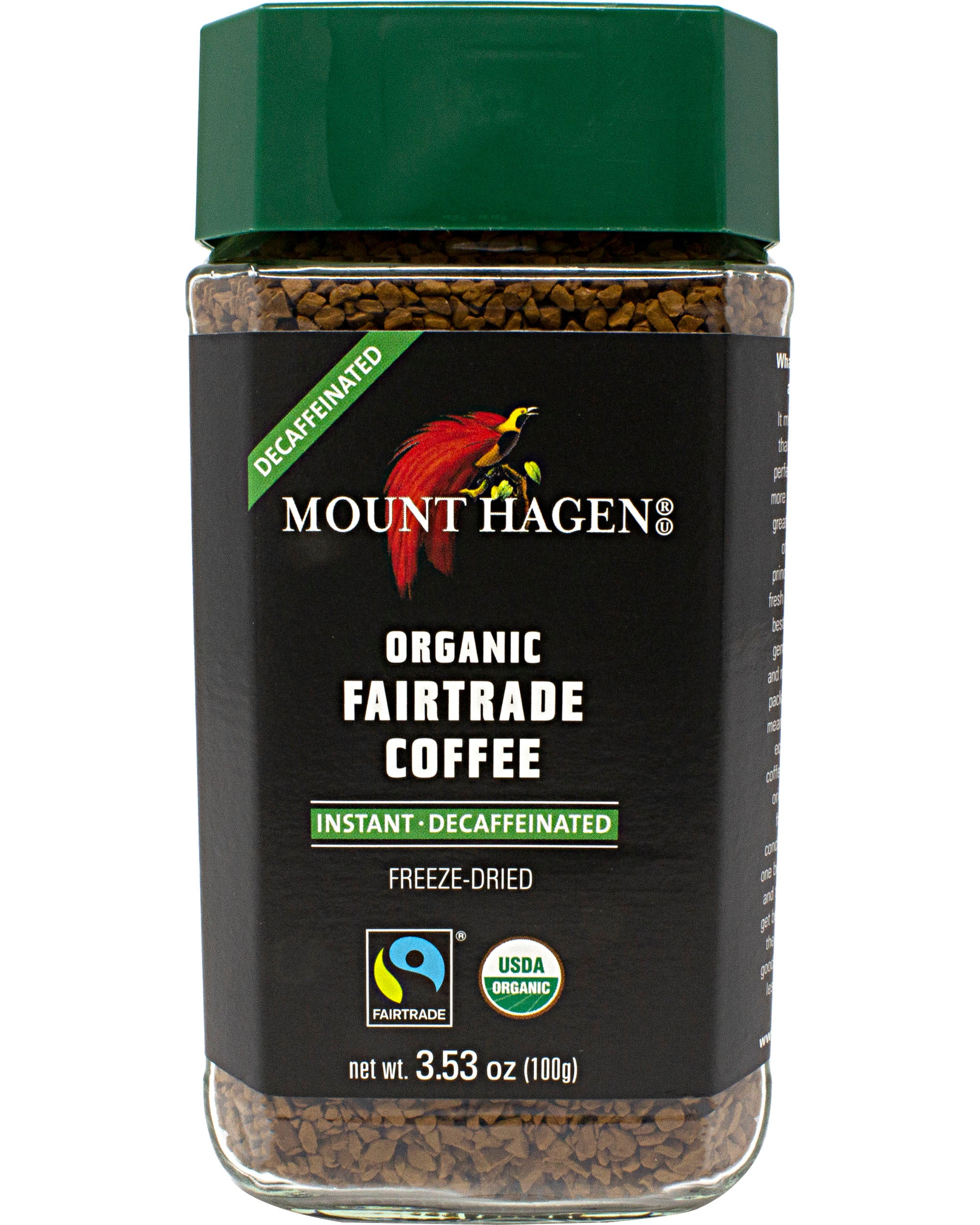 mount hagen instant coffee caffeine content