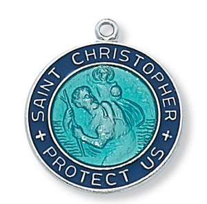 Medal St. Christopher & 18"Chain