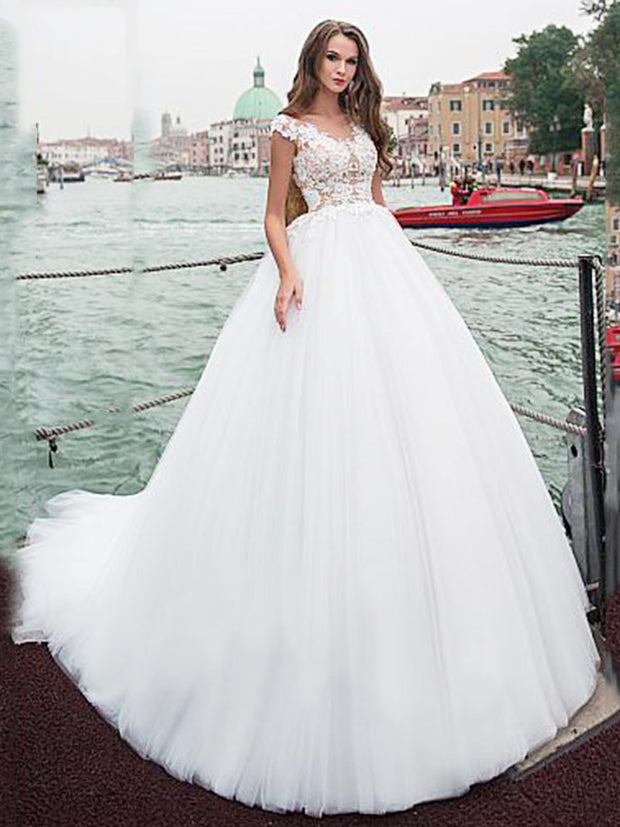 Clothing, Shoes & Jewelry Wedding Dresses Clothing Yuxin Lace Vintage  Sweetheart Appliques Tea Length Wedding Dress 2020 Short Cap Sleeves A line  Bridal Gown brif.rs